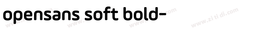 opensans soft bold字体转换